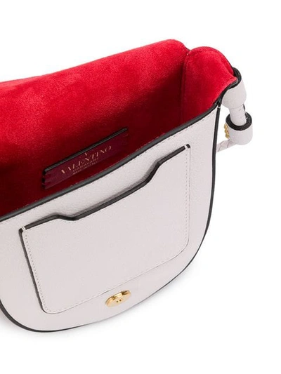 Shop Valentino Garavani Small Vring Crossbody Bag In White