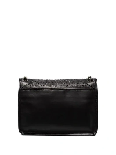 Shop Saint Laurent Niki Medium Stud Embellished Leather Shoulder Bag In Black