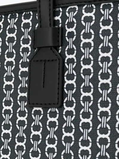 Shop Tory Burch Gemini Link Print Tote In Black