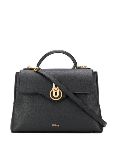 Shop Mulberry Seaton Small Tote Bag In Black