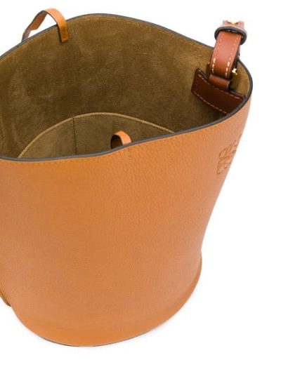 Shop Loewe Bucket Bag In Brown