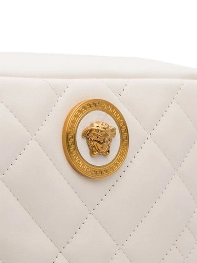 Shop Versace White Quilted Cross-body Bag