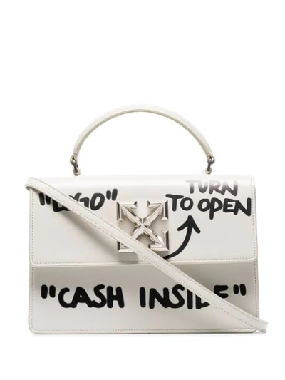 Off-white Jitney 1.0 Cash Inside Shoulder Bag In White