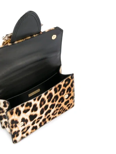 Shop Miu Miu Lady Leopard Print Crossbody Bag In Neutrals