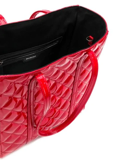 Shop Balenciaga Everyday S Quilted Tote Bag In Red