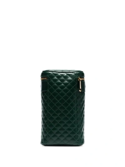 Shop Gucci Cylindrical Quilted Belt Bag In Green