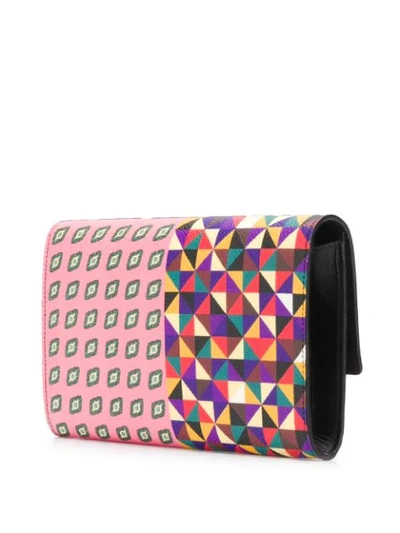 Shop Etro Striped Crossbody Bag - Pink