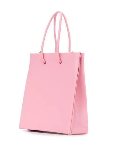 Medea Short Prima Croc Embossed Leather Bag In Pink | ModeSens