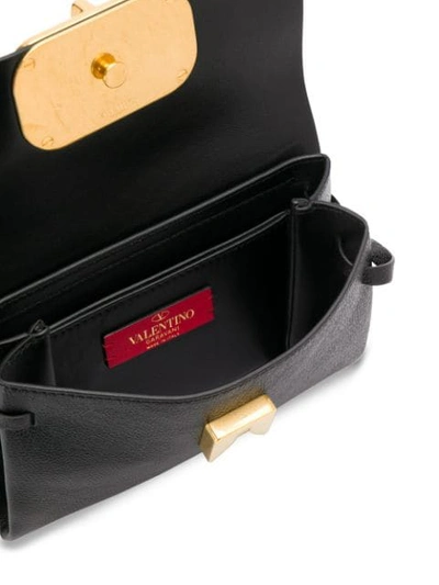 Shop Valentino Vring Belt Bag In Black
