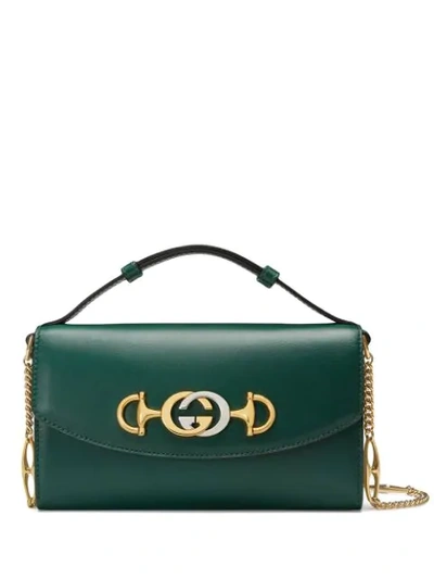 Shop Gucci Zumi Mini Shoulder Bag In Green