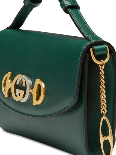 Shop Gucci Zumi Mini Shoulder Bag In Green