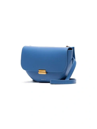 Shop Wandler Blue Anna Leather Belt Bag