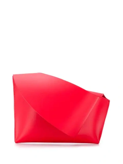 Shop Venczel Reiera Clutch Bag In Red
