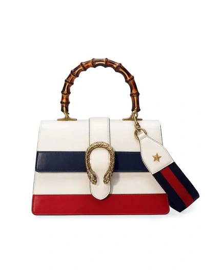 Shop Gucci Dionysus Leather Top Handle Bag In 9090