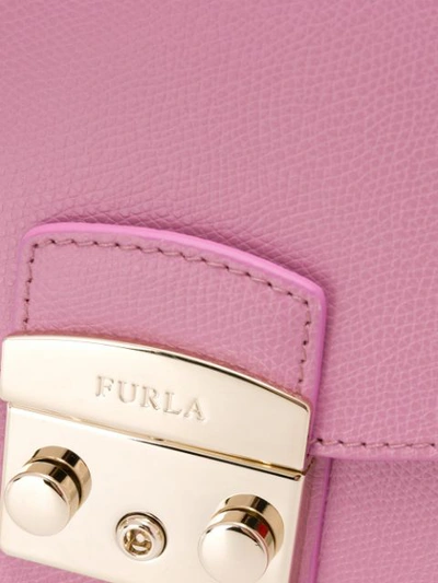 Shop Furla Small Metropolis Crossbody Bag In Pink