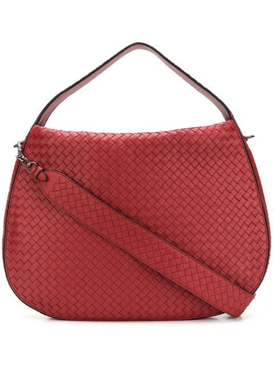 Shop Bottega Veneta City Veneta Bag In Red