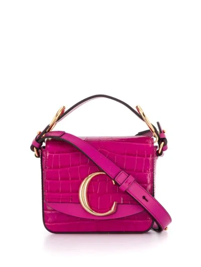 Shop Chloé Mini C Bag - Pink