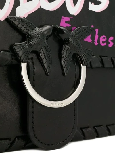 Shop Pinko Love Fabulous Shoulder Bag - Black