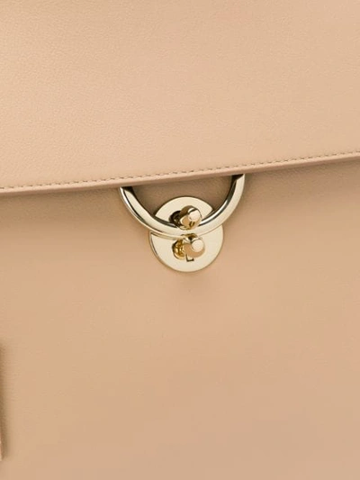 Shop Ferragamo Satchel Tote Bag In Neutrals