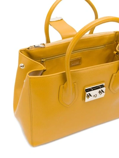 Shop Furla Metropolis Tote - Yellow