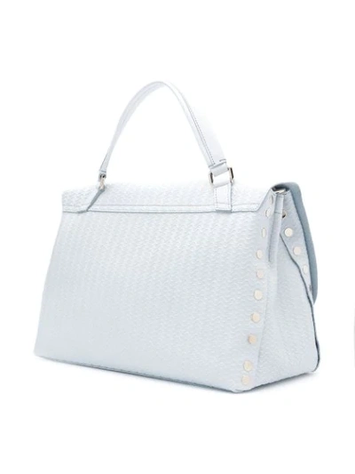 Shop Zanellato Medium Postina Tote - Blue