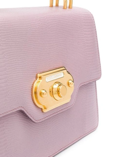 Shop Dolce & Gabbana Medium Welcome Shoulder Bag In Purple
