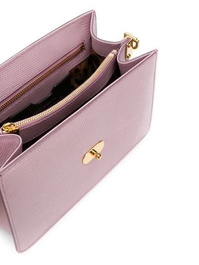 Shop Dolce & Gabbana Medium Welcome Shoulder Bag In Purple