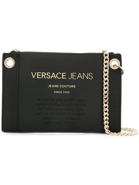 versace jeans black bag