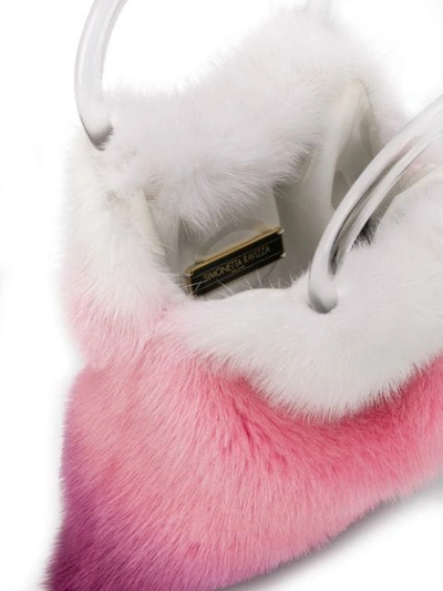 Shop Simonetta Ravizza Furrissima Degradé Tote Bag In Pink