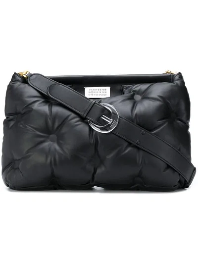 Shop Maison Margiela Pintucked Tote In Black