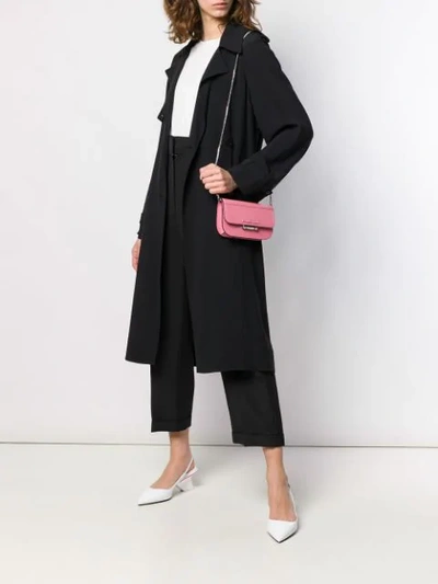 Shop Prada Foldover Top Crossbody Bag In Pink