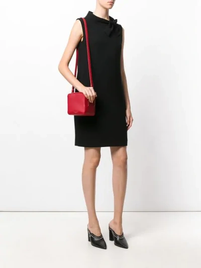 Shop Sara Battaglia Cube Bag In Red