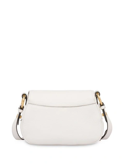 Shop Prada Logo Shoulder Bag In White
