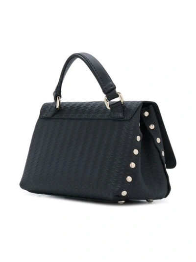 Shop Zanellato Double Clasp Tote Bag In Black