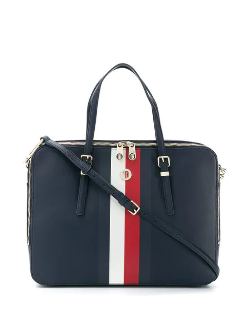 tommy hilfiger leather laptop bag