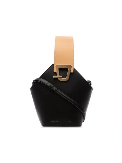 Shop Danse Lente Black And Beige Johnny Bucket Bag