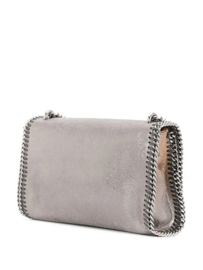Shop Stella Mccartney Falabella Chain Shoulder Bag In 8030 Gold/grey