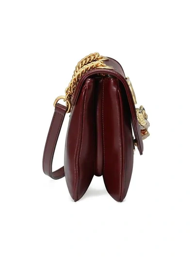 Shop Gucci Medium Shoulder Bag With Tiger Head In Red