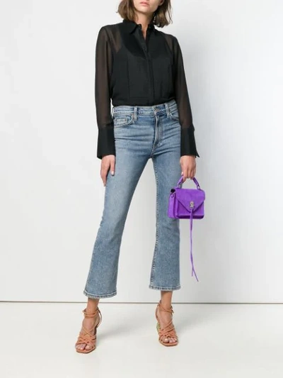 Shop Rebecca Minkoff Mini 'darren' Umhängetasche - Lila In Purple