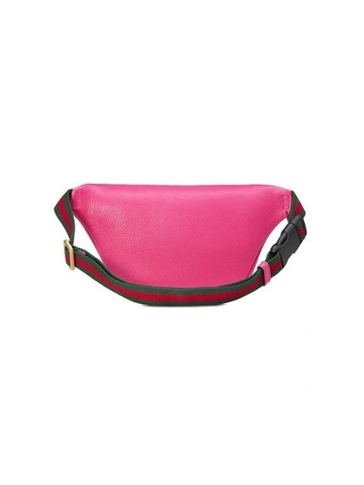 Shop Gucci Print Small Belt Bag In Pink