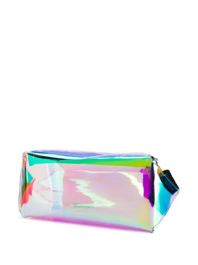 Shop Dsquared2 Reflective Belt Bag In White