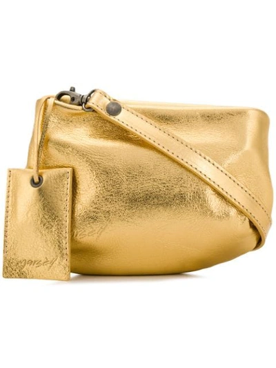 Shop Marsèll Zipped Crossbody Bag In Gold