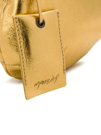 Shop Marsèll Zipped Crossbody Bag In Gold