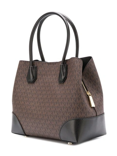 Shop Michael Michael Kors Mercer Gallery Tote In Brown