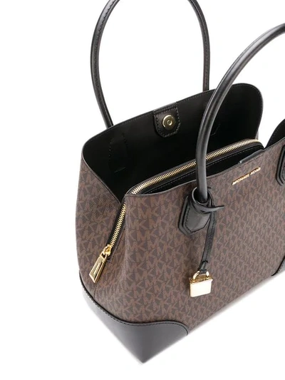 Shop Michael Michael Kors Mercer Gallery Tote In Brown