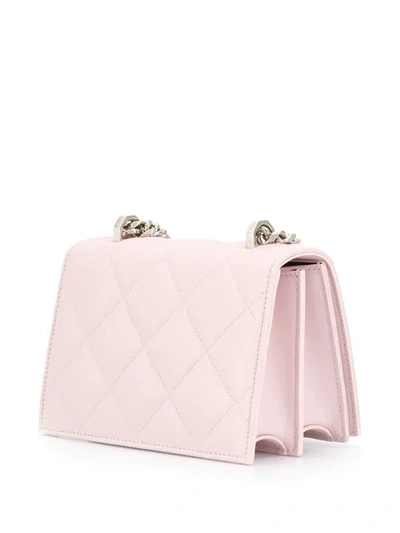 Shop Alexander Mcqueen Jewelled Shoulder Bag In Pink