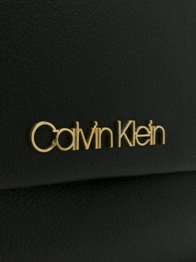 CALVIN KLEIN 205W39NYC FOLDOVER TOP TOTE - 黑色