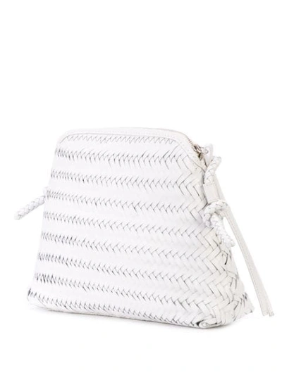 Shop Loeffler Randall Woven Cross Body Bag In White