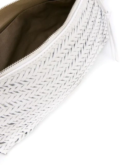 Shop Loeffler Randall Woven Cross Body Bag In White