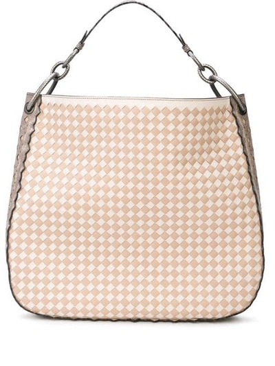 Shop Bottega Veneta Intrecciato Tote In Brown